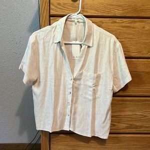 Love notes button up collared shirt